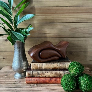 Vintage Wooden Fish Puzzle Box