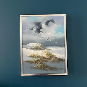Framed  VTG Coastal Landscape Painting