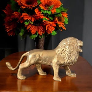Vintage Brass Lion