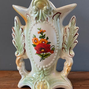 Antique Brazil Hand Painted Porcelain Vase
