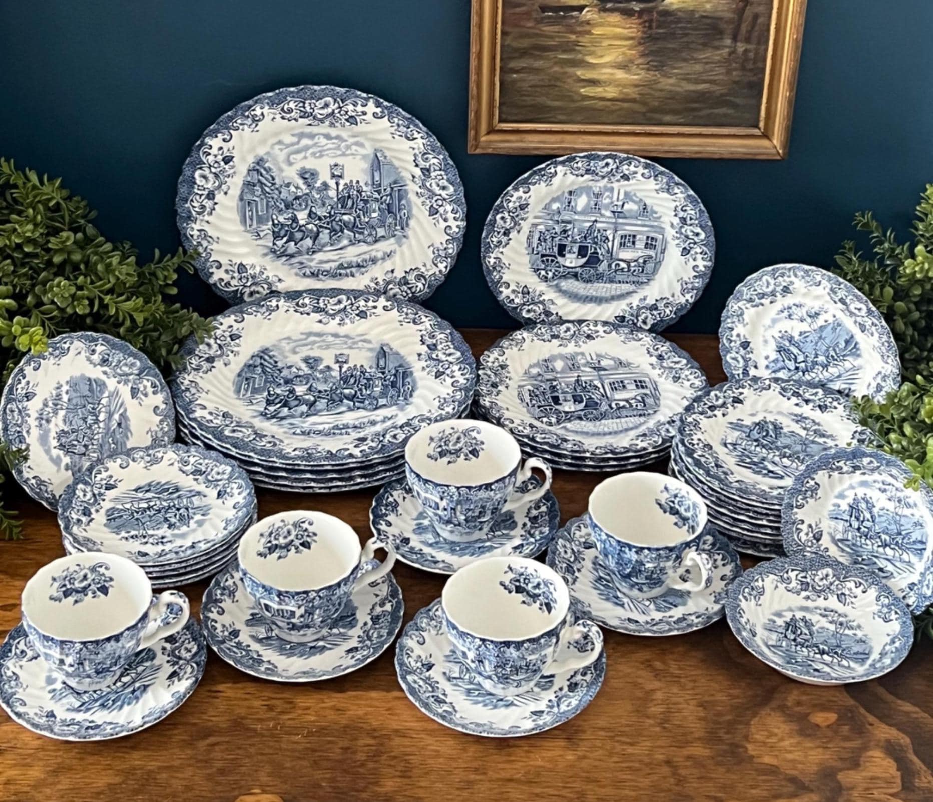 Johnson Brothers China Coaching Set - Etsy