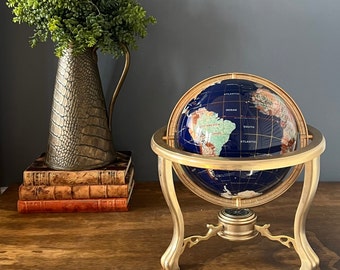 Beautiful Lapis World Globe