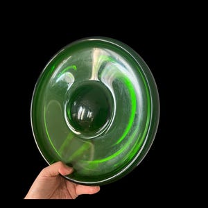 VTG Emerald Green Art Glass Bowl