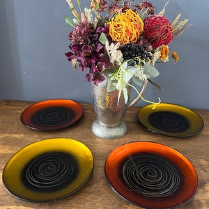 Set of 4 Beautiful Vintage Dessert Plate