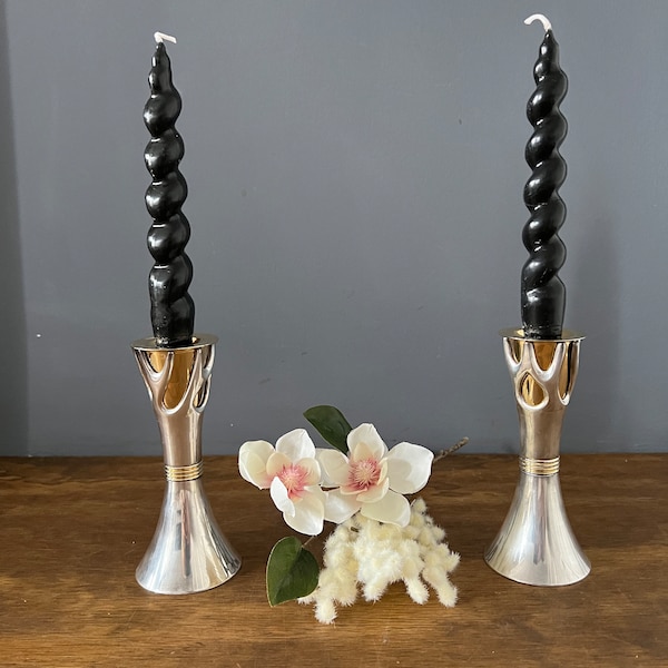 Shabbat Candlesticks Etsy