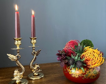 Antike Japanische Lackierte Hölzerne Handbemalte Vase