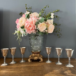 Set of 6 Silver Plated Goblet