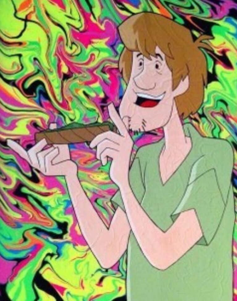 Shaggy And Scooby Smoking Weed