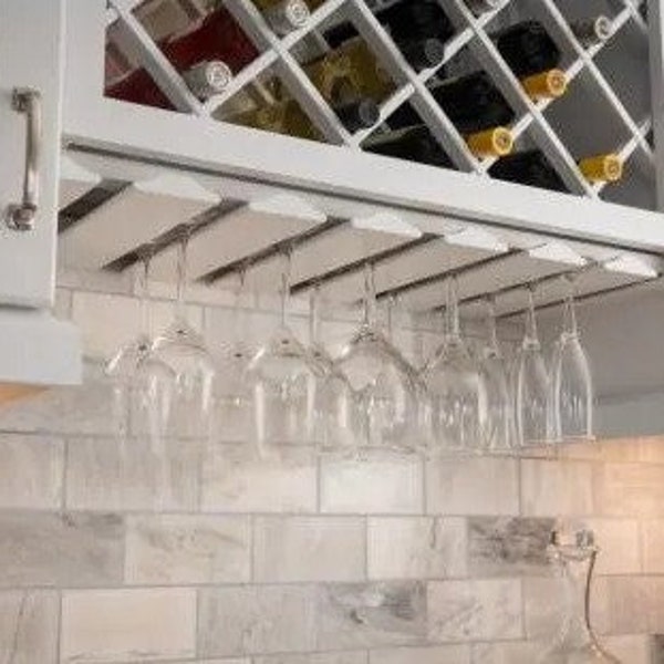 Wooden Stemware Rack Etsy