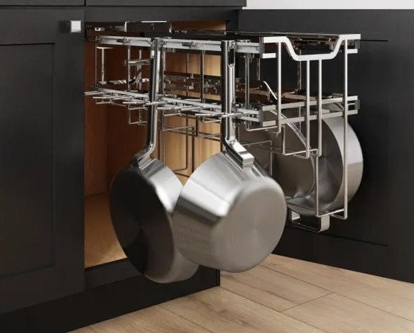 Kitchen Cabinet Frying Pan Storage Organizer – The Steady Hand