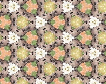 Deer Floral Maven Sustainable Organic Cotton Fabric Seamless Print By the Meter