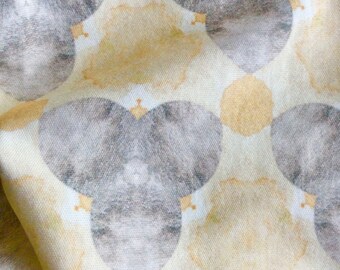 Organic and Sustainable Griege Footprints in the Forest-Sustainable & Organic Knit or Cotton Sateen Fabric