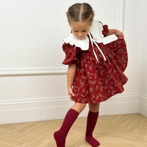 Girls Dress Pattern with Collar | Puffy Sleeve | Instant Download Size 7Y-14Y