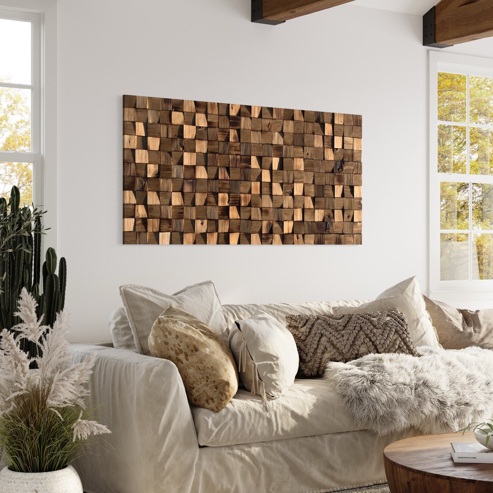 Wood Wall Art Wood Mosaic Art Designer Wall Art Housewarming Gift Wood Wall Mosaic - Etsy