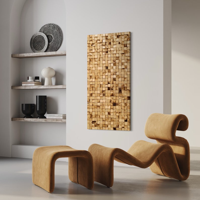 Wood Wall Art Large Size Living Room Decor Etsy