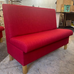Booth Seating Plain Back Banquette - Restaurant - Cafe - Kitchen - Office - UK Manufactured