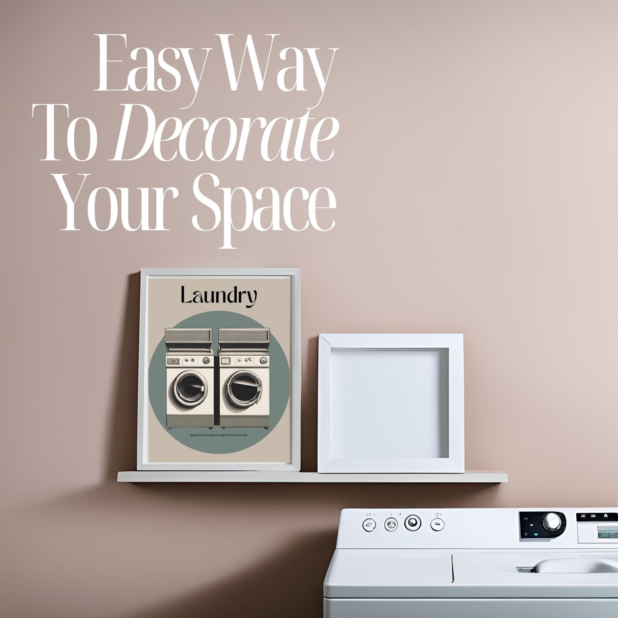 Vintage Laundry Room Printable Poster Wall Art Instant Download Retro ...