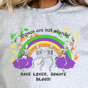 Blood Donation Sweatshirt, Blood Banker Sweatshirt, Blood Bank Lab Tech Sweatshirt, Halloween BloodBank Sweater, Lab Scientist Sweatshirt