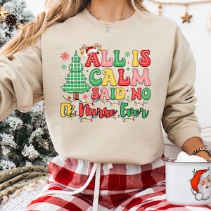 Emergency Department Christmas sweatshirt, ER nurse Holiday shirt, Christmas Nurse Shirt, ER nurse shirt, Emergency Registered nurse,