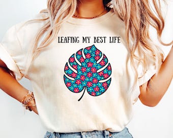 Monstera Plant tee gift gardening shirt Funny plant shirt monstera plant shirt botanical shirt Monstera leaf tee floral plant shirt Positive