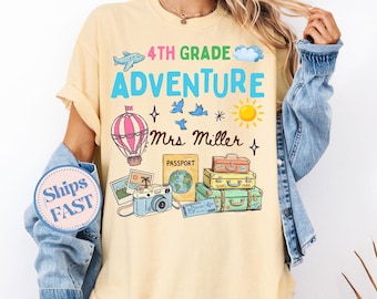 4th grade Adventure teacher shirt Matching teacher shirts for fourth grade adventure teacher shirt Back to school adventure shirts Matching