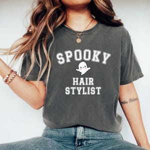 Spooky hairstylist halloween shirt, Hairdresser gift, Hair stylist shirt, Gift for hairdresser, Halloween Hairstylist shirt, spooky hair