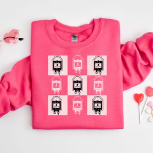 Minimalist Blood Bank Sweatshirt, Blood Bank Sweatshirt, Transfusion Bag shirt, shirt Gift for blood banker, Blood Transfusion sweatshirt,