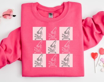 Microscope sweatshirt, Laboratory Scientist Sweatshirts microscope, Lab tech microscope shirt, Microscope sweatshirt, Hematology sweatshirt