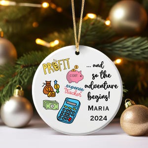 Custom Accounting Ornament, Gift for Accounting Graduate, New Accountant gift, Accounting keepsake, Accounting student gift