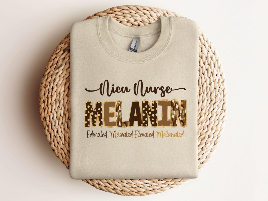 Black Nurse Knit Sweatshirt Magic Afro Melanin RN Woman TS02