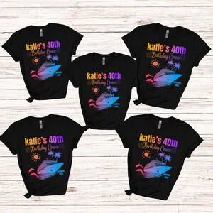 Birthday cruise shirts Custom birthday shirts, matching cruise birthday shirts, birthday crew shirts Cruise Party shirts, Birthday Crew tees