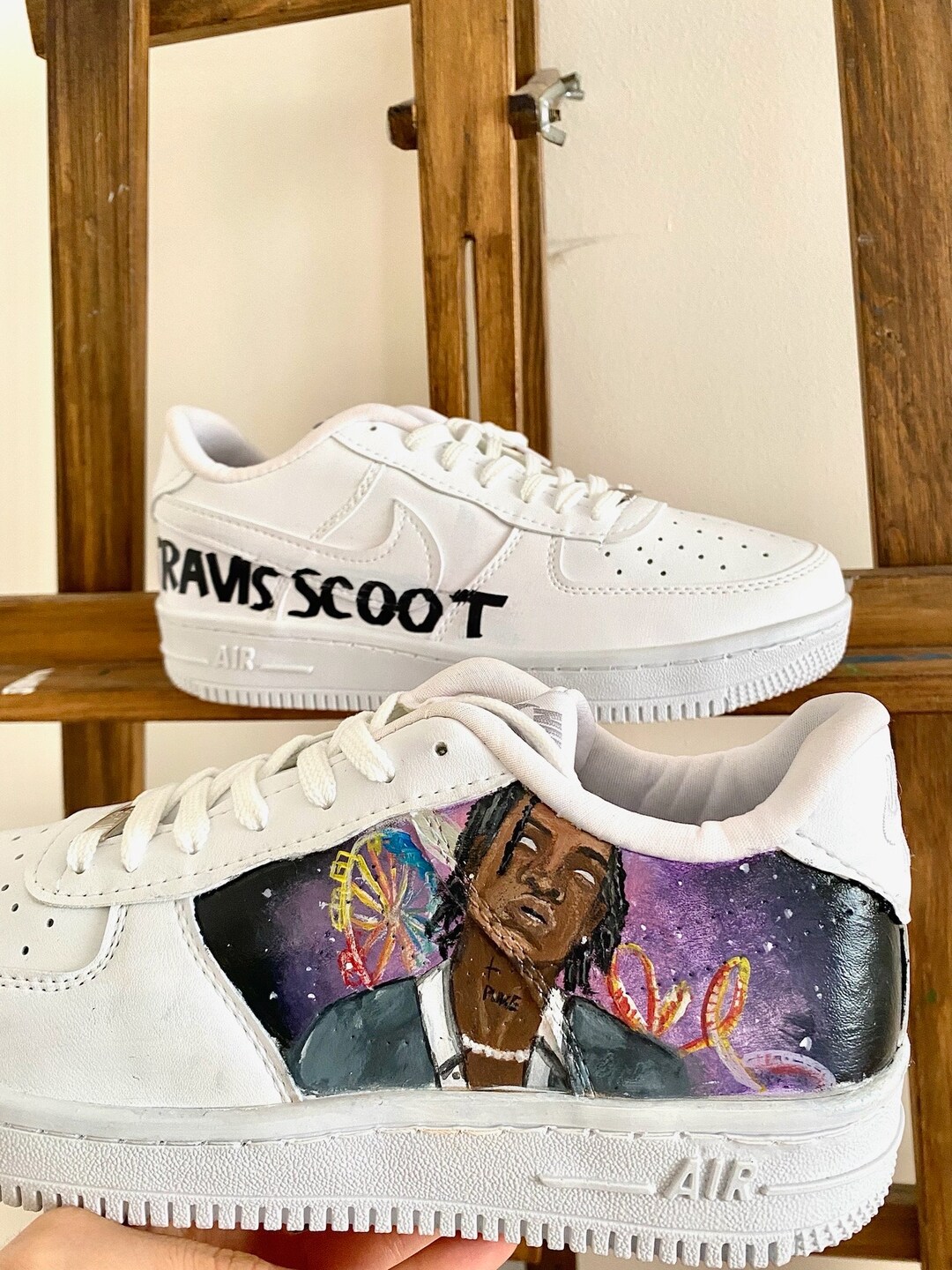 travis scott custom shoes