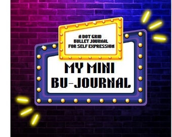 My Mini Bu-Journal - White and Neon Brick