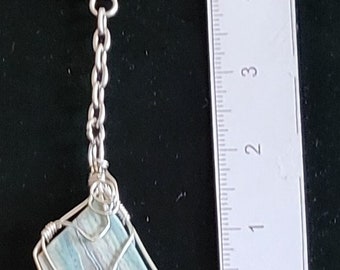 Ocean Wave Jasper keychain