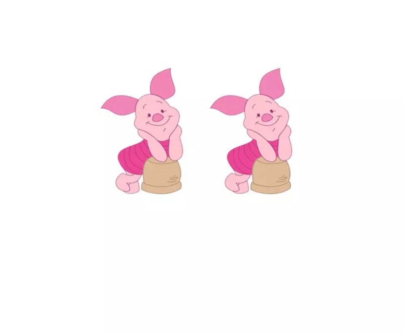 Piglet Character Stud Earrings \ Classic Disney Pig Inspired Jewelry \ Winnie The Pooh and Friends Hundred Acre Wood Tigger Eeyore Gifts
