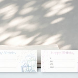 Birthday Gift (2-pack) Certificate Template | Instant Digital Download | Canva Template + Zip Files (PNG/JPG/PDF) to Personalize
