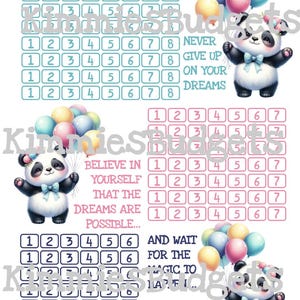Panda Savings Dreams | Jogo de Desafio de Poupança Progressiva | Download Digital Instantâneo