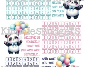 Panda Savings Dreams | Progressive Savings Challenge Game | Instant Digital Download