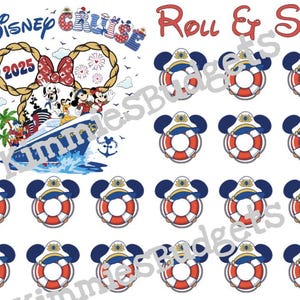Disney Cruise Roll and Save | Color & Savings Challenge | Instant Digital Download