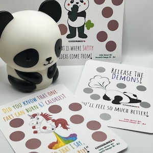 Gratta e Vinci con le Scoregge di Panda / Gratta e Salva / Idee di Peto / Libera i Demoni / Le Scoregge Bruciano Calorie / Prodotto Fisico