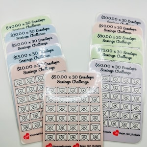 Low Amounts 11-in-1 Dollar Envelope Challenge Tracker Bundle| Savings Challenge | Instant PDF Download