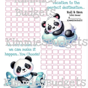 Panda Travel Dreams | Gra Progressive Roll & Save Savings Challenge | Natychmiastowe pobranie cyfrowe