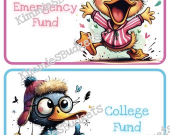 Duck Themed A5 Dashboards | Pre-labeled & Blanks Included | Rubber Duck | Instant Download | Read Description