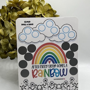 Na elke storm komt een regenboog | 3-in-1 spaaruitdaging | Kras, rol en kleur | Fysiek item | Fysiek item: