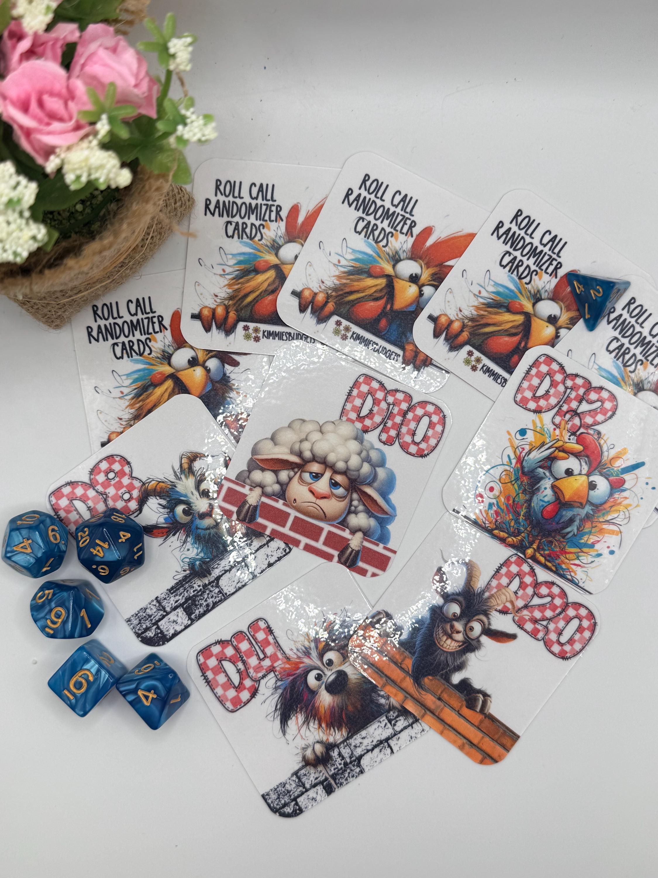 Funny Farm Animal Roll Call Dice Randomizer Game | 6 Dice Included D4 ...