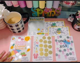 Summer Themed Scratch Off Savings Challenge | Hello Summer | Don’t Be Jelly | Sunshine Kisses | Scratch and Save| Summer Search and Save