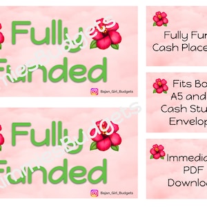 Voll Funded Cash Platzhalter | Dashboard | 3er Set | Sofortiger digitaler PDF-Download