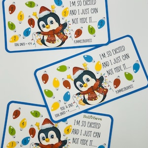 Luci di Natale Penguin / Mini Sfide di Risparmio / Include 3 Mini Sfide di Risparmio / Download PDF Immediato