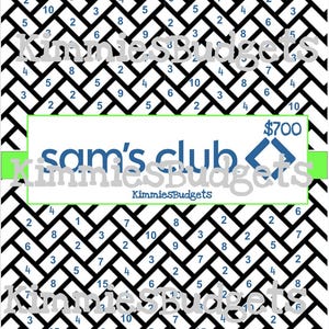 Sam's Club-spaaruitdaging | Uitdaging boodschappen besparen | Groothandelkortingen | Volledige grootte | A5 | Directe digitale download