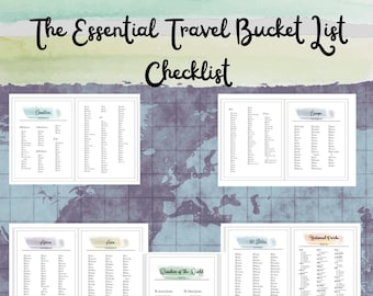 Bucket List Travel Checklist